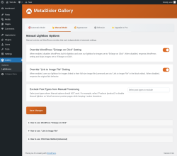 Page screenshot: Gallery &rarr; Lightboxes &rarr; 
                    👆 Manual Mode                