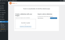 Page screenshot: MetaSlider &rarr; Quick Start