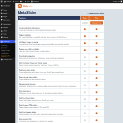 Page screenshot: Slideshow &rarr; Upgrade to Pro