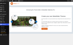 Page screenshot: Slideshow &rarr; Theme Editor