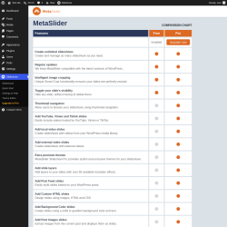 Page screenshot: Slideshow &rarr; Upgrade to Pro