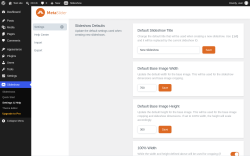 Page screenshot: Slideshow &rarr; Settings & Help