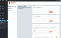 Page screenshot: MetaSlider → Settings & Help