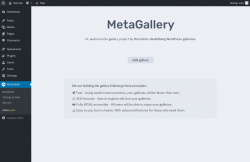 Page screenshot: MetaSlider → Gallery