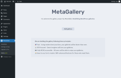 Page screenshot: MetaSlider &rarr; Gallery