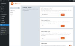Page screenshot: MetaSlider &rarr; Settings & Help