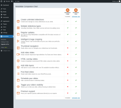 Page screenshot: MetaSlider &rarr; Upgrade to Pro