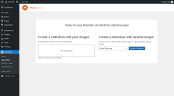 Page screenshot: MetaSlider &rarr; Quick Start
