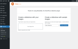 Page screenshot: MetaSlider &rarr; Quick Start