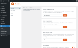 Page screenshot: MetaSlider &rarr; Settings & Help