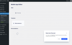 Page screenshot: Mobile App Editor