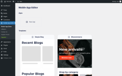 Page screenshot: Mobile App Editor