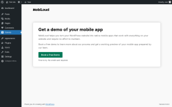 Page screenshot: Canvas ‹ Test site — WordPress