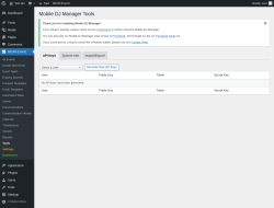 Page screenshot: MDJM Events → Tools → API Keys