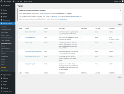 Page screenshot: MDJM Events → Automated Tasks