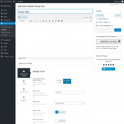Page screenshot: Modal Popup Box &rarr; Add New