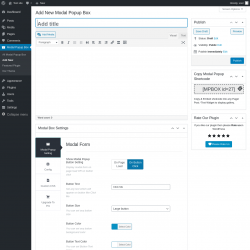 Page screenshot: Modal Popup Box &rarr; Add New
