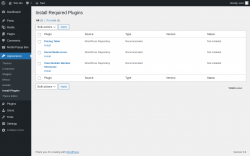 Page screenshot: Appearance &rarr; Install Plugins