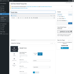 Page screenshot: Modal Popup Box &rarr; Add New
