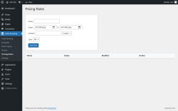 Page screenshot: Hotel Booking &rarr; Pricing Rules