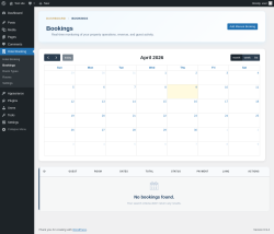 Page screenshot: Hotel Booking &rarr; Bookings