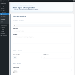 Page screenshot: Hotel Booking &rarr; Room Types