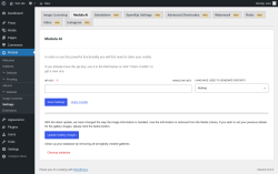 Page screenshot: Modula → Settings → Modula AI