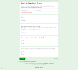 Page screenshot: Modula &rarr; Suggest a feature