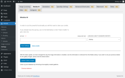 Page screenshot: Modula &rarr; Settings &rarr; Modula AI