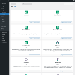 Page screenshot: Modula &rarr; Extensions