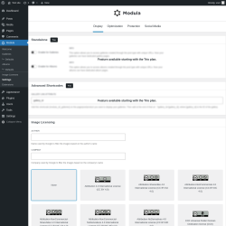 Page screenshot: Modula &rarr; Settings