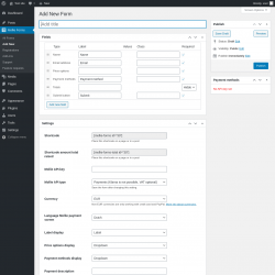Page screenshot: Mollie Forms &rarr; Add New