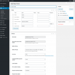 Page screenshot: Mollie Forms &rarr; Add New