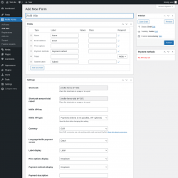 Page screenshot: Mollie Forms &rarr; Add New