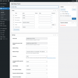 Page screenshot: Mollie Forms &rarr; Add New