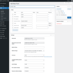 Page screenshot: Mollie Forms &rarr; Add New