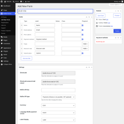 Page screenshot: Mollie Forms &rarr; Add New Form