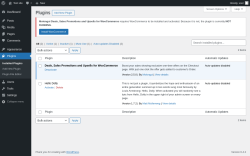 Page screenshot: Plugins ‹ Test site — WordPress
