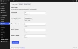 Page screenshot: Settings &rarr; Mortgage Calculator
