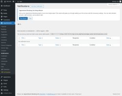 Page screenshot: Appointments → Notifications