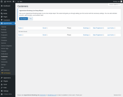 Page screenshot: Appointments → Customers
