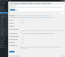 Page screenshot: Accommodation → Settings → Payment Gateways