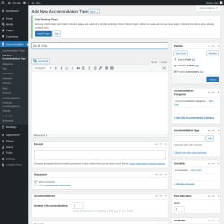 Page screenshot: Accommodation → Add New Accommodation Type