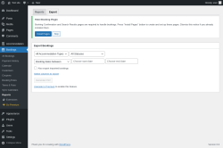 Page screenshot: Bookings → Reports → Export