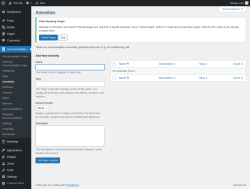 Page screenshot: Accommodation → Amenities