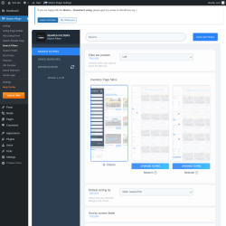 Page screenshot: Motors Plugin → Search Filters