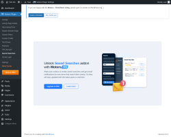 Page screenshot: Motors Plugin → Saved Searches