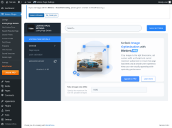 Page screenshot: Motors Plugin → Listing Page Details