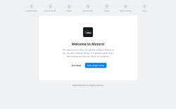 Page screenshot: Welcome ‹ Test site — WordPress