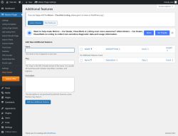 Page screenshot: Motors Plugin → Features